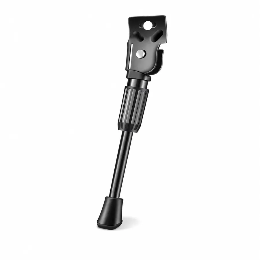 Kickaroo kids bike kickstand, black steel, studio shot